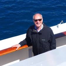 Klaus Milich on a boat