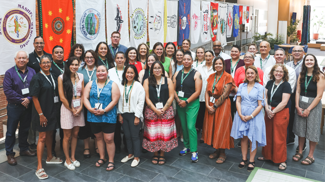 Tribal leaders gathered for a group photo
