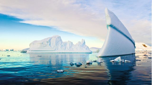 Icebergs in Antarctica