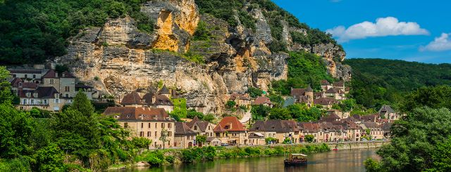 French village on the water